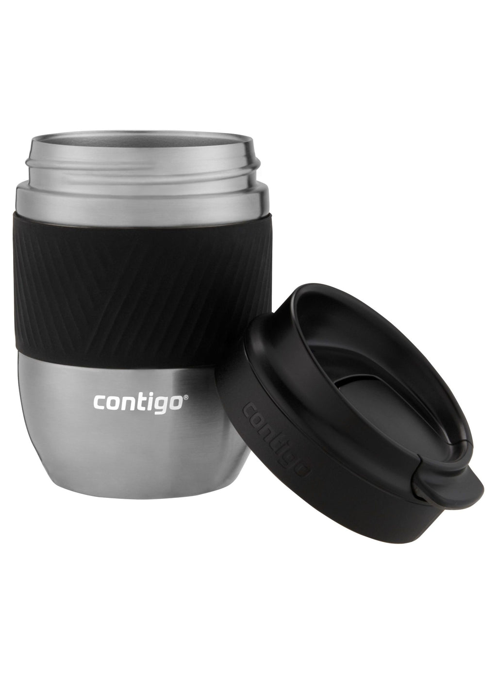 Contigo Pug Mug Snapseal - Black & S/Steel 295ml image 3