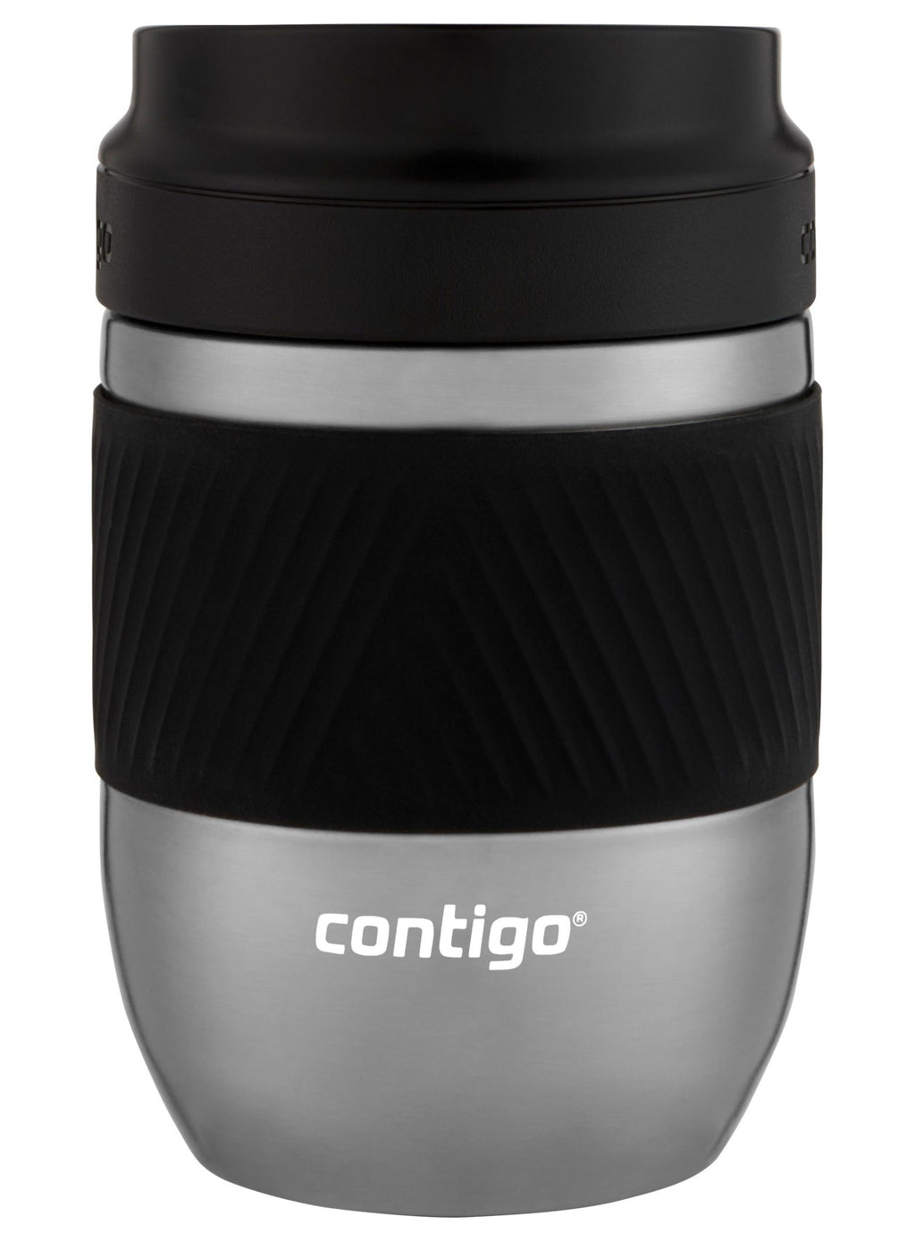 Contigo Pug Mug Snapseal - Black & S/Steel 295ml image 1