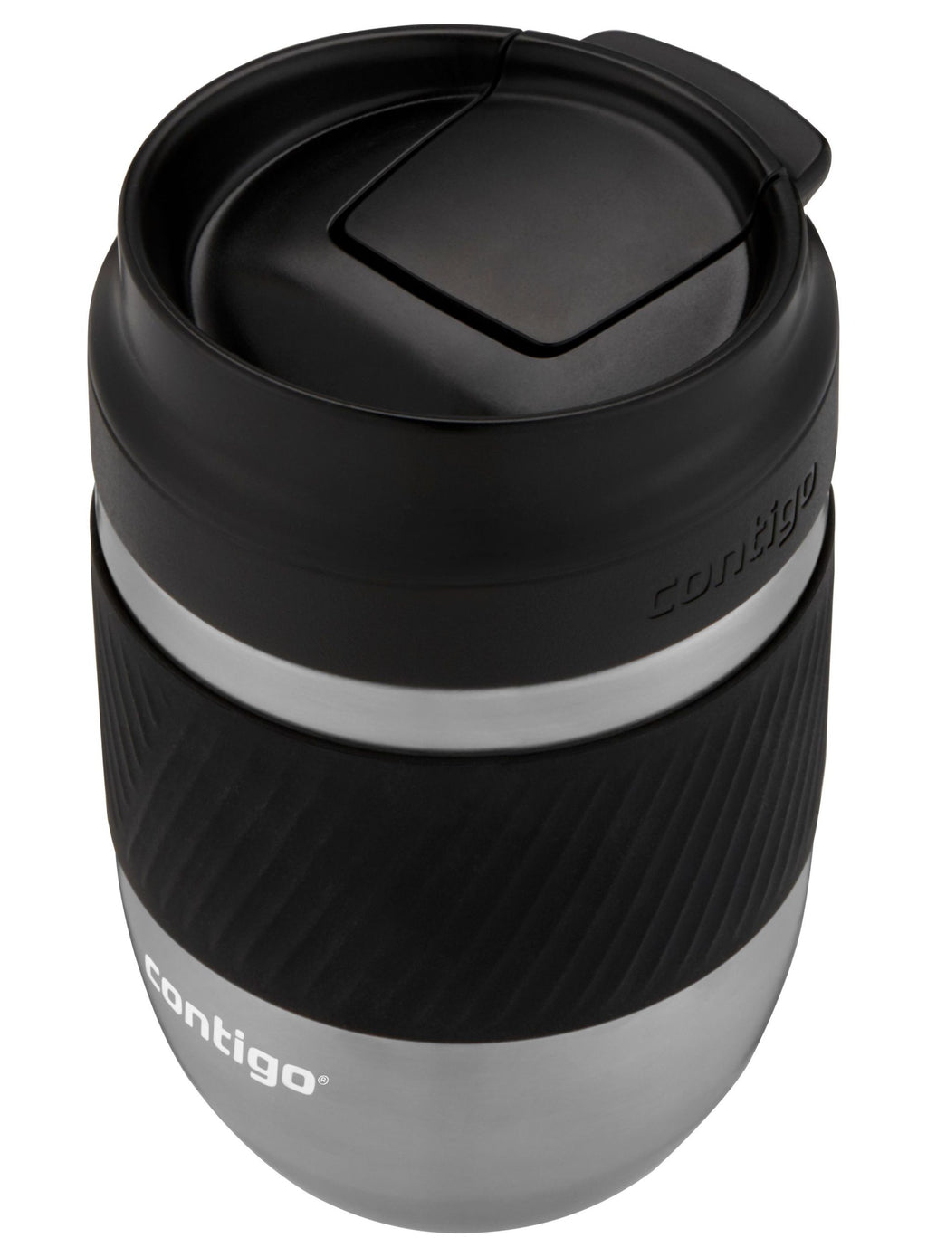 Contigo Pug Mug Snapseal - Black & S/Steel 295ml image 4