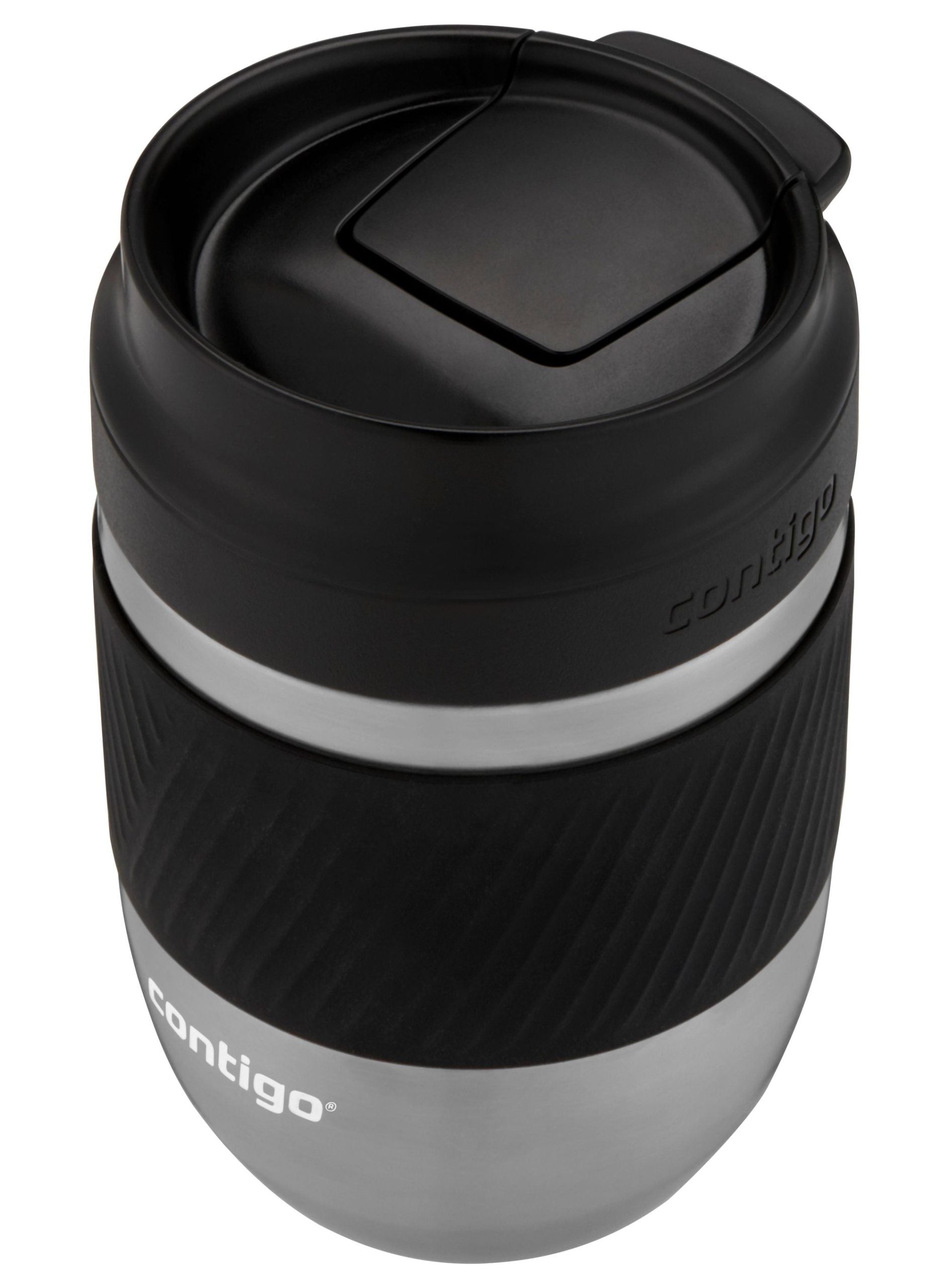 Contigo Pug Mug Snapseal - Black & S/Steel 295ml image 4